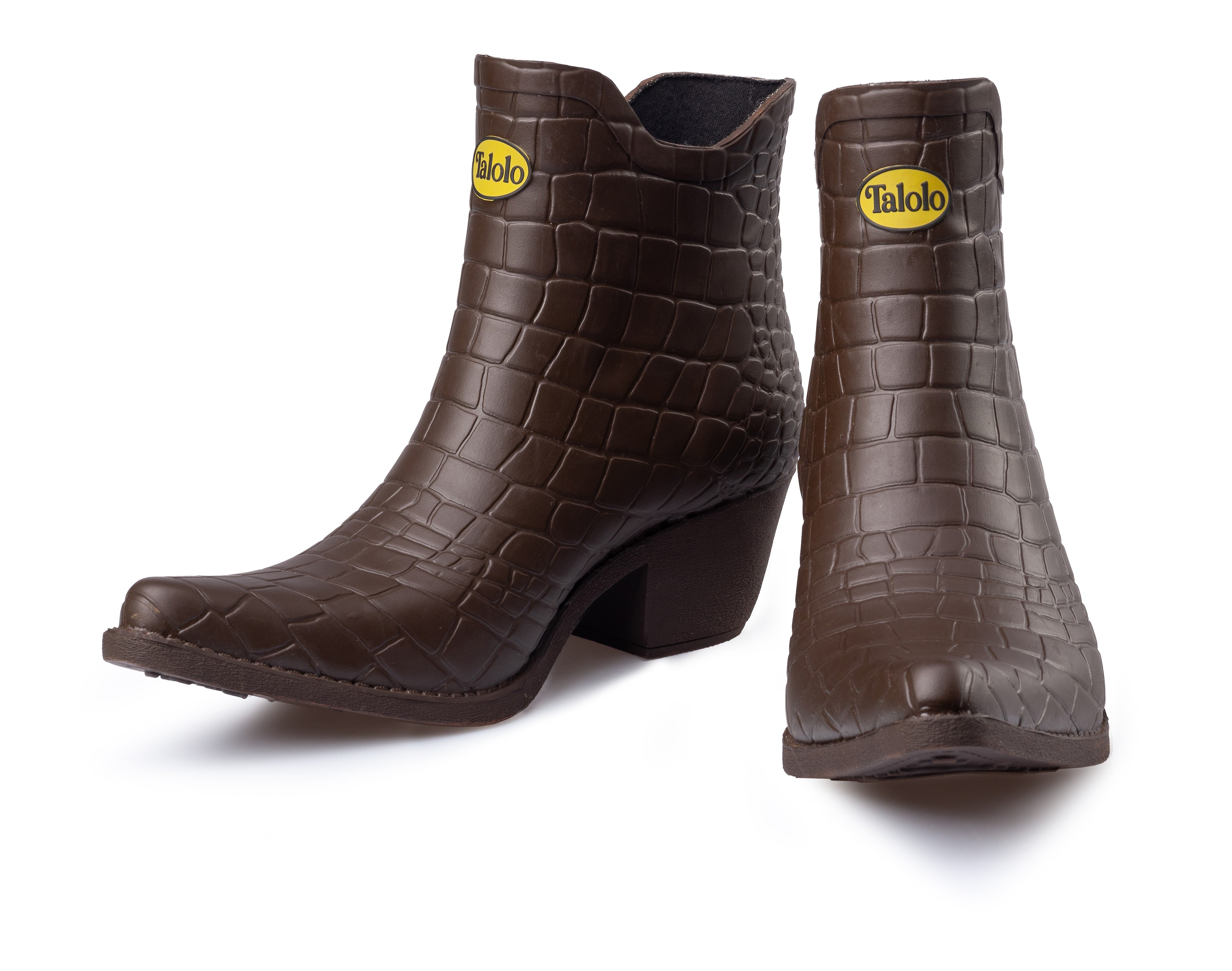 Boho Mock Croc Matt Finish Welly Boots Wellington Boots