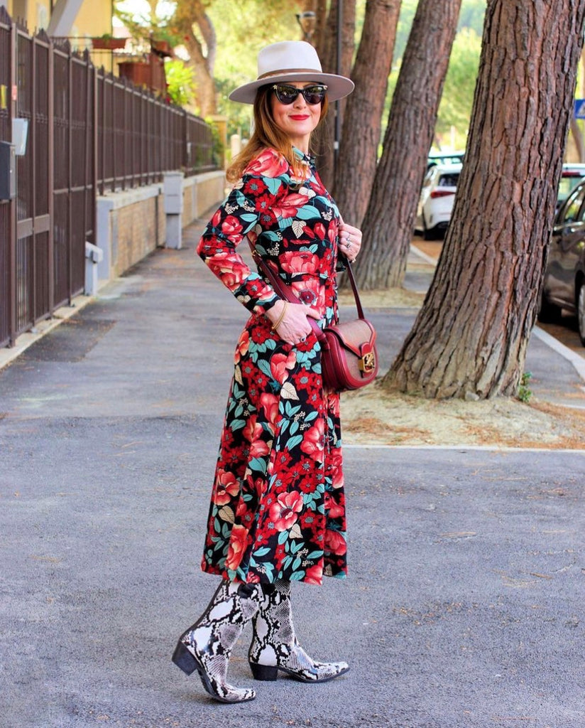 Italian fashionista styling with Talolo Boots